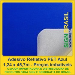 Adesivo refletivo PET - Azul