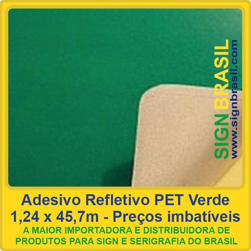 Adesivo refletivo PET - Verde